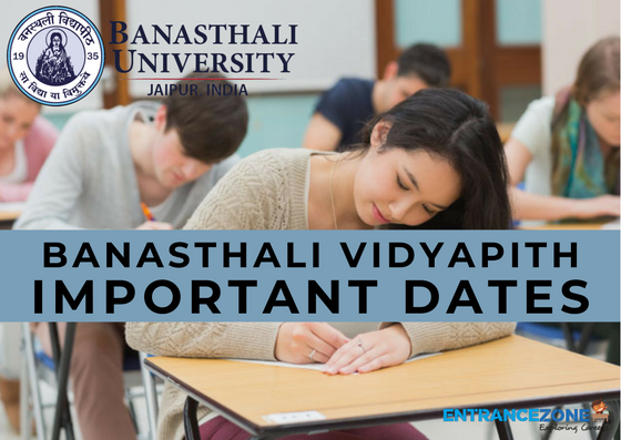 Banasthali Vidyapith 2020 Important Dates