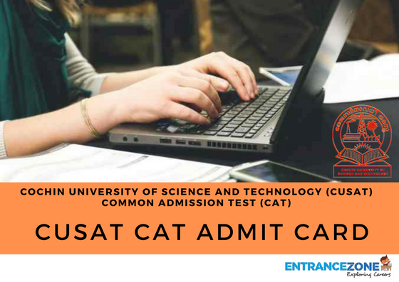 CUSAT CAT 2020 Admit Card