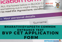 BVP CET 2021 Application Form(Released): Bharatiya Vidyapith University BVP CET 2020 Application Form