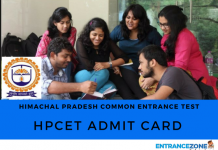 HPCET 2021 Admit Card : Himachal Pradesh HPTU Hall Ticket HPCET 2018 admit card