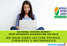 JEE Main Video Lecture 2021: Physics, Chemistry & Mathematics JEE Main Video Lecture 2020