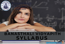 Banasthali Vidyapith 2021 Syllabus: Download Full Syllabus Here Banasthali Vidyapith 2020 Syllabus