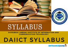 DAIICT 2020 Syllabus: Dhirubhai Ambani Institute Entrance Exam Syllabus DAIICT 2018 Syllabus