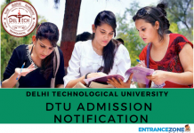 DTU 2020 Admission Notification: B.Tech Admission in Delhi DTU 2018 Admission Notification