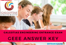 GEEE 2021 Answer Key: Galgotias University Entrance Exam Solutions GEEE 2018 Answer Key