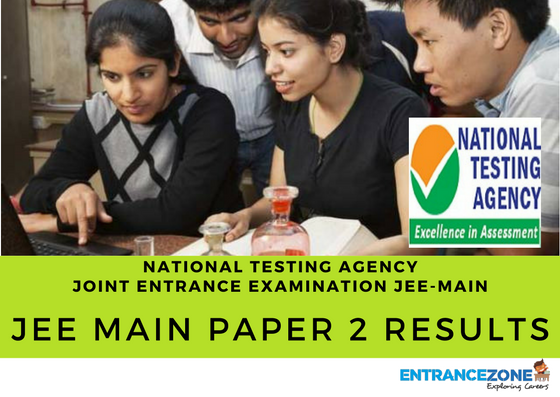 JEE Main 2018 Paper 2 Results