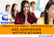 KEE 2020 Admission Notifications: Karunya University KEE Admission Notifications