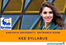 KEE 2020 Syllabus PDF: Karunya University Entrance Exam Details KEE Syllabus