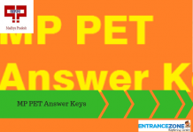 MP PET 2021 Answer Keys: Madhya Pradesh PET Solutions MP PET 2020 Answer Keys