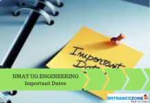 NMAT UG ENGINEERING 2020 Important Dates NMAT UG ENGINEERING 2019 Important Dates
