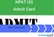 NPAT 2021 Admit Card: Download Hall Ticket Here NPAT 2020 Admit Card