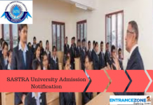 SASTRA UNIVERSITY 2020 Admission Notification Brochure SASTRA UNIVERSITY 2020 Admission Notification Brochure