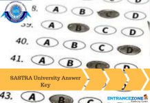 SASTRA University 2020 Answer Key: Subject Wise SASTRA University 2020 Answer Key