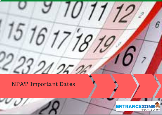 NPAT 2020 Important Dates