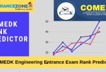 COMEDK UGET 2020 Rank Predictor: COMEDK B.Tech Rank Vs. Marks COMEDK UGET 2019 Rank Predictor