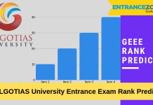 GEEE 2020 Rank Predictor: Galgotias B.tech Rank Vs. Marks GEEE Rank Predictor