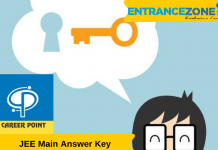 Career Point JEE Main Answer Key 2020: Question & Solution Career Point JEE Main Answer key