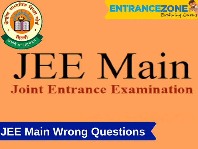 JEE Main Wrong Questions