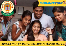 JOSAA State & Category Wise Top 20 Percentile JEE CUT-OFF Marks JOSAA State & Category Wise Top 20 Percentile JEE CUT-OFF Marks