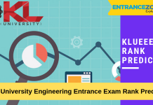 KLUEEE 2019 Rank Predictor: KL University B.tech Marks Vs Rank KLUEEE Rank Predictor
