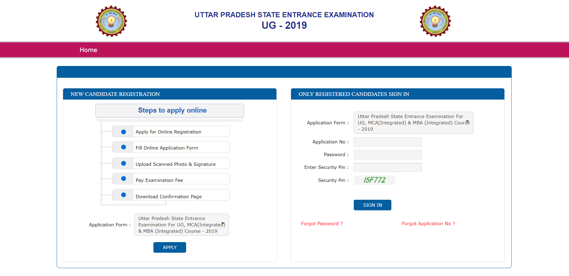 UPSEE 2019 Registration Window