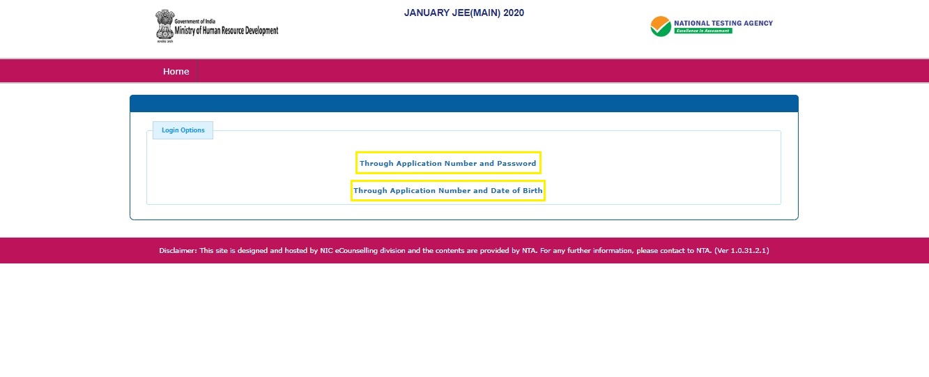 How to download jee mains 2020 admit card ?