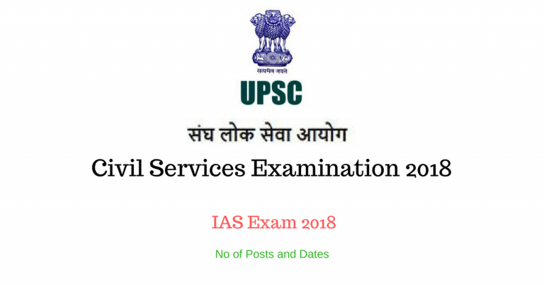 Civil Services Examination 2020 – UPSC Jobs