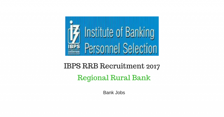 IBPS RRB Recruitment 2020 – Regional Rural Bank