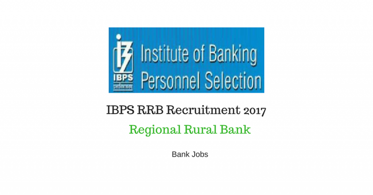 IBPS RRB Recruitment 2017