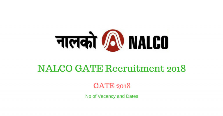 NALCO GATE Recruitment 2018