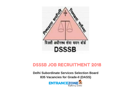 DSSSB Job Recruitment 2018