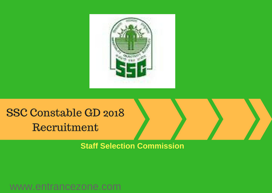 SSC Constable GD 2022 Recruitment: Exam January 2023 @ ssc.nic.in